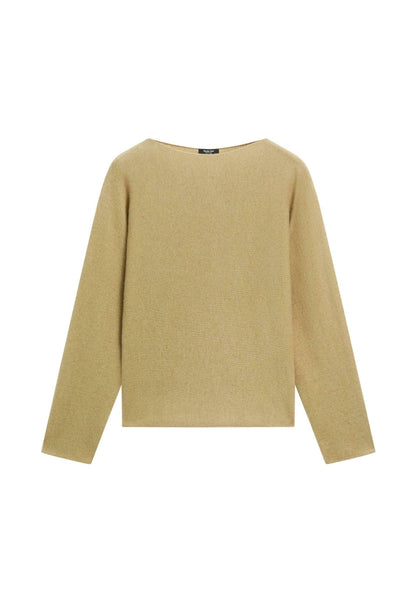 Massimo Dutti BOAT NECK WITH RAGLAN SLEEVE - Jumper - Dark Brown