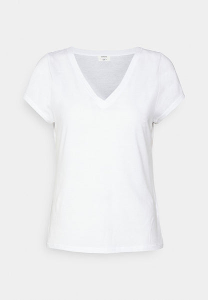 7 For All Mankind ANDY VNECK - T-Shirt Basic - White
