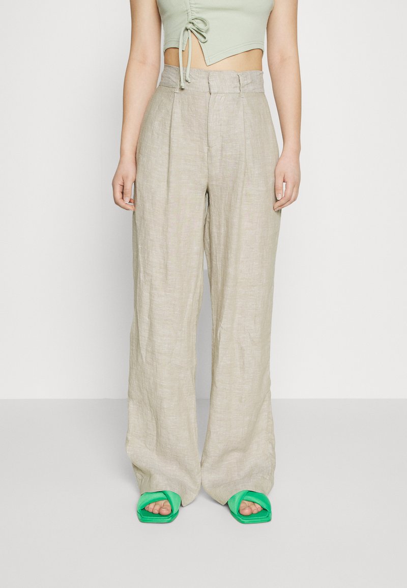  DENISE TROUSERS - Stoffhose - Beige