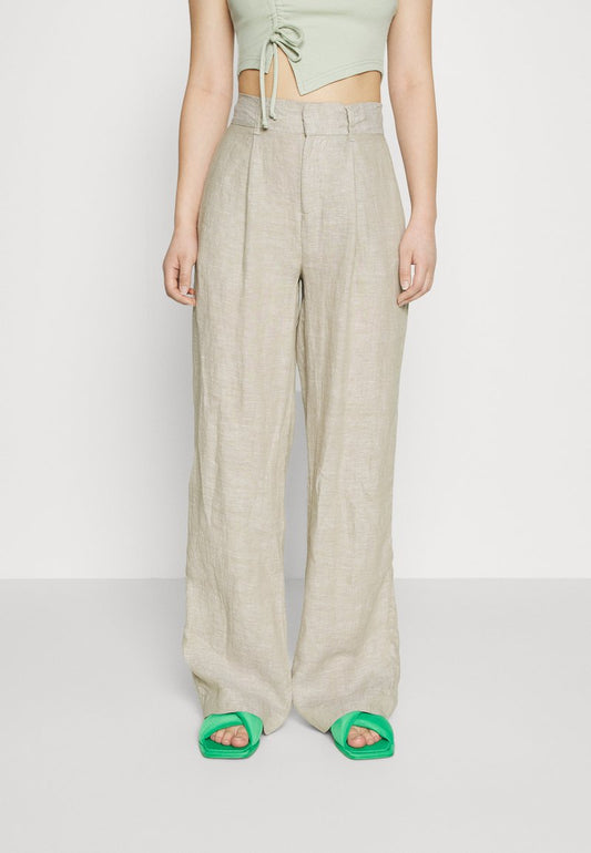  DENISE TROUSERS - Stoffhose - Beige