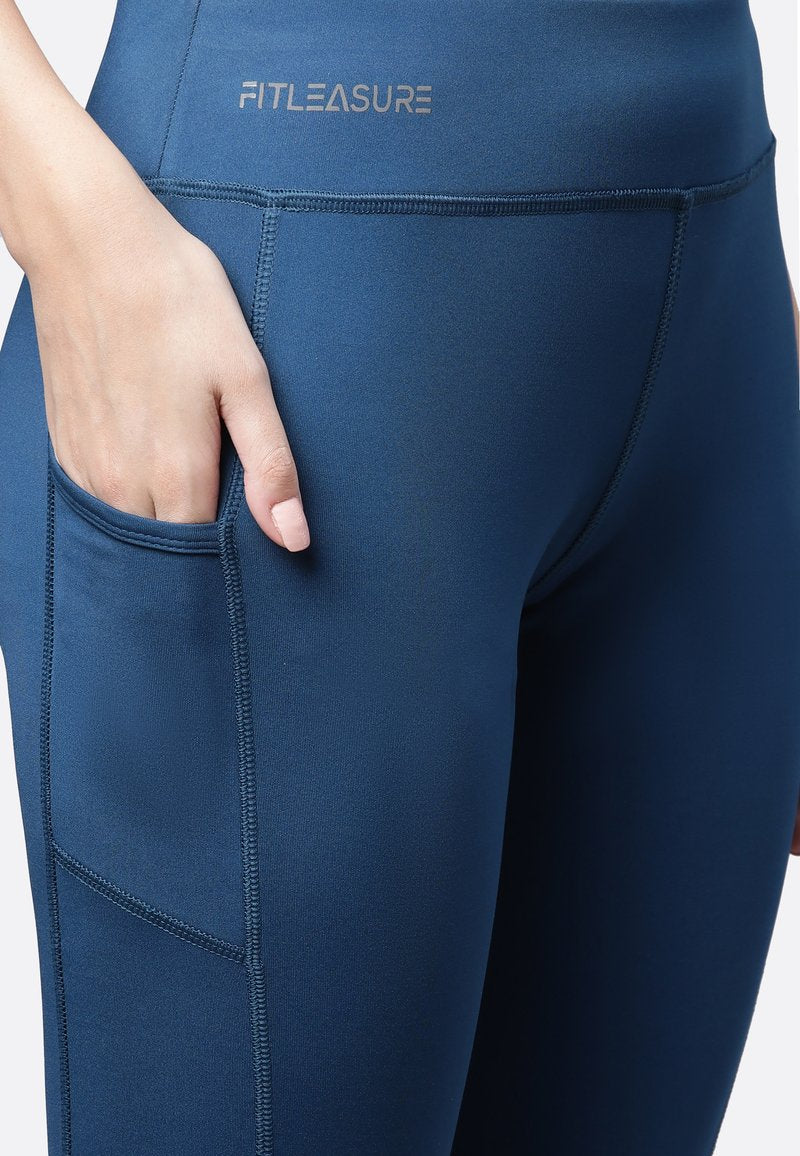  PREMIUM COORD RUNNING TRAINING - Tights - Teal