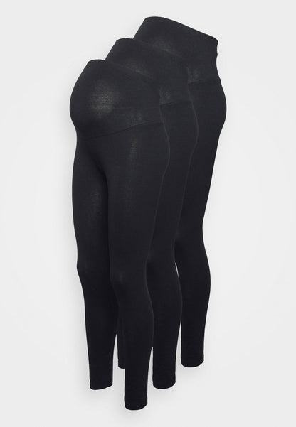  3 PACK - Leggings - Hosen - Black