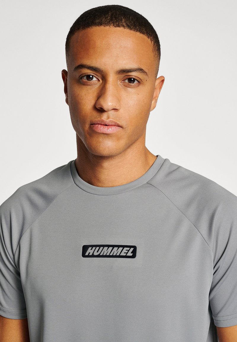 Hummel TOPAZ - T-Shirt Print - Sharkskin