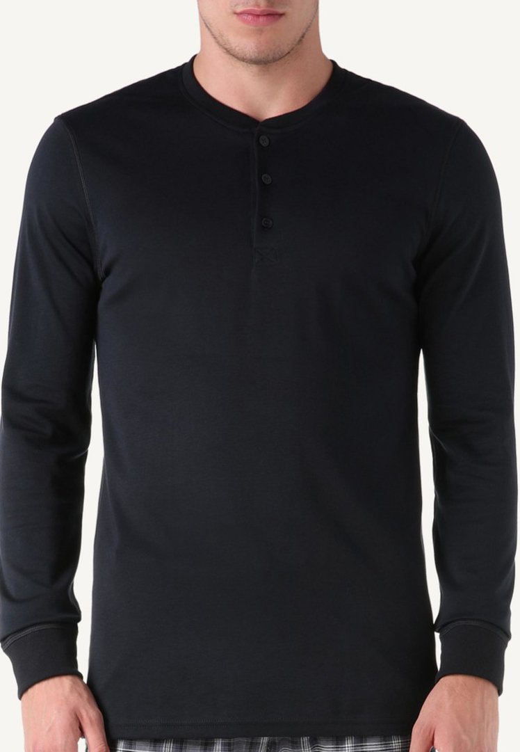 Intimissimi INTERLOCK SUPIMA - Nachtwäsche Shirt - Black