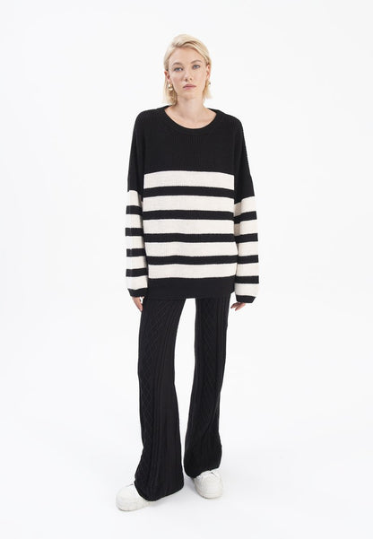  STELLA - Strickpullover - Black