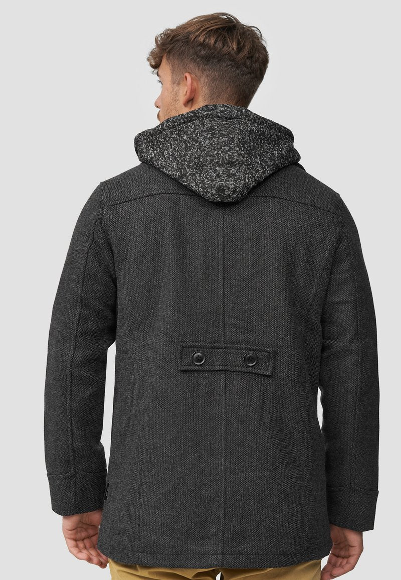 Indicode Jeans Kurzmantel - Black Mix