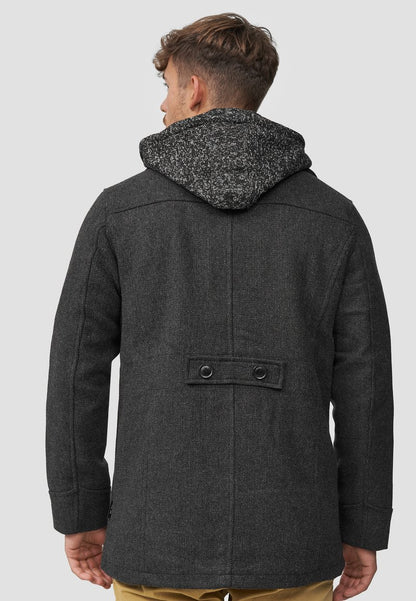 Indicode Jeans Kurzmantel - Black Mix
