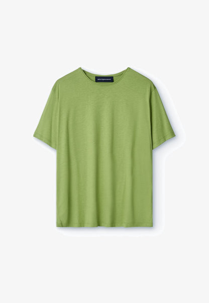 ADOLFO DOMINGUEZ ROUND - T-Shirt Basic - Green