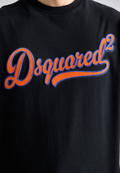 DSQUARED2 LOOSE FIT TEE - Print T-shirt - Black