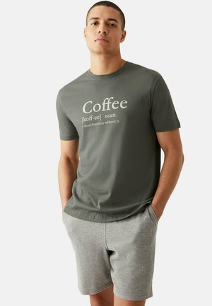 Marks & Spencer BATTERY GRAPHIC - Nachtwäsche Shirt - Russet
