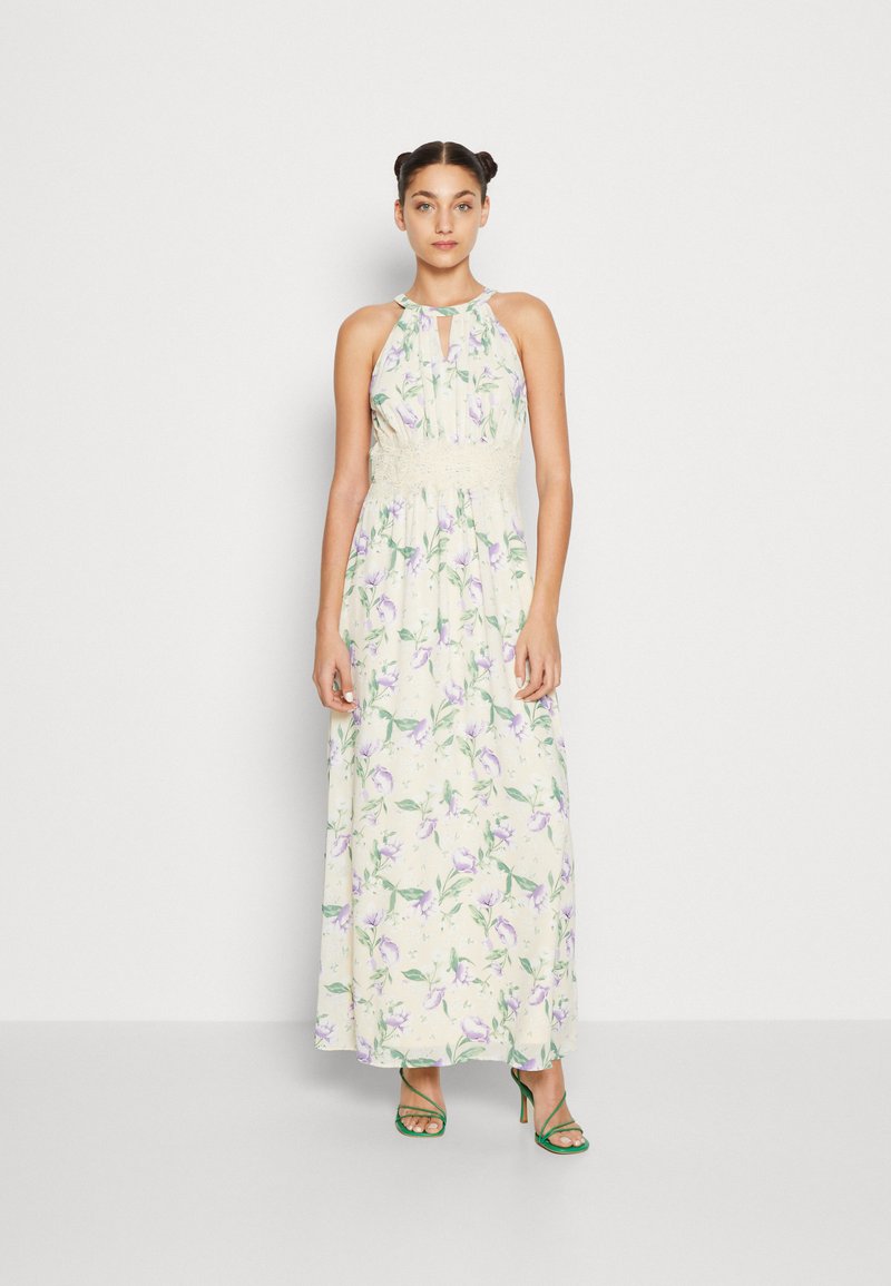 Vila VIMILINA FLOWER DRESS - Ballkleid - Birch/purple