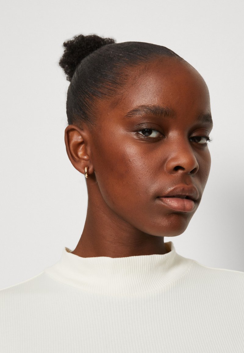 Scotch & Soda MOCK NECK - T-Shirt Basic - Vanilla White
