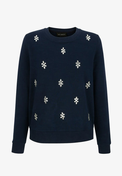  Sweatshirt - Marineblau