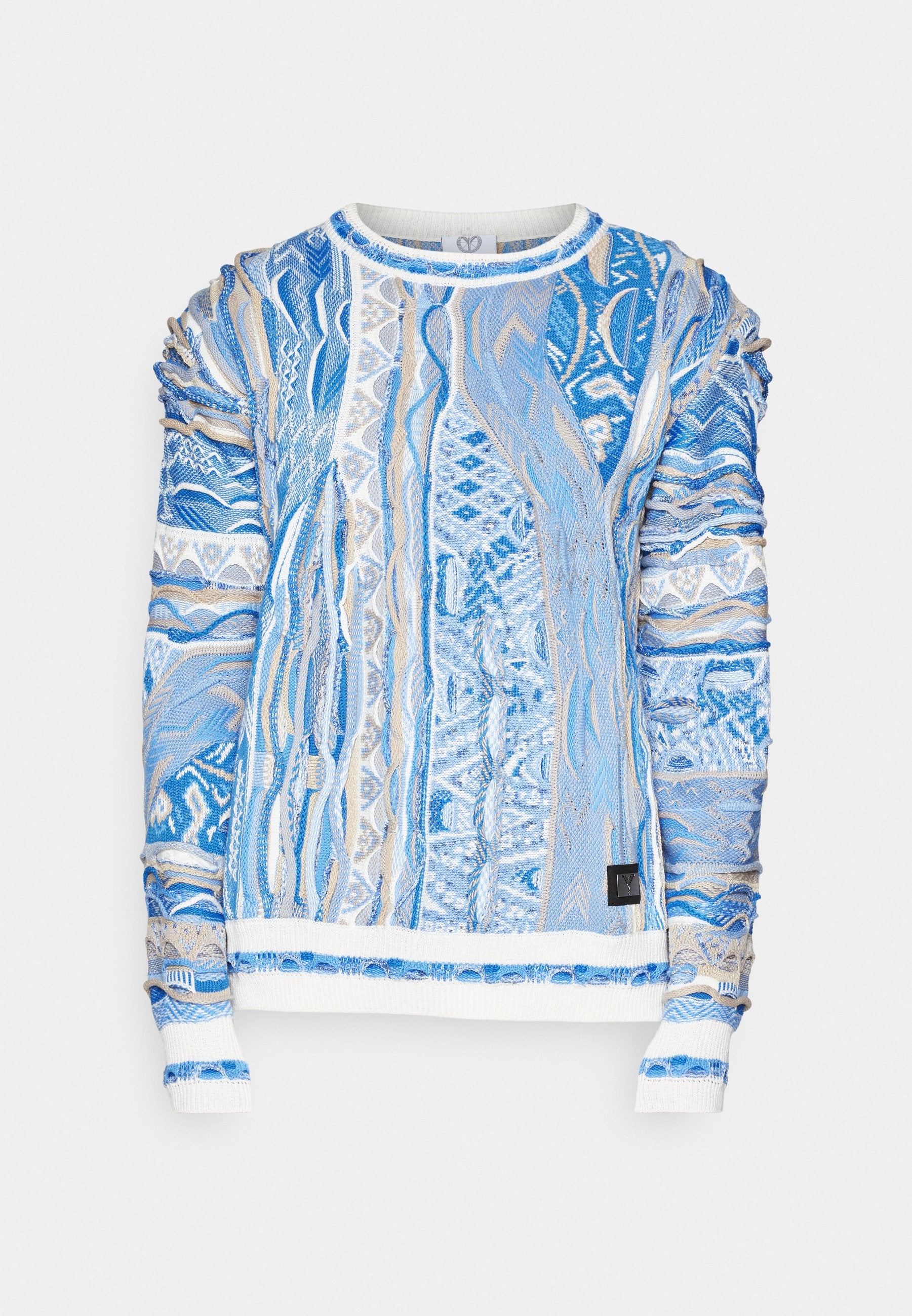 CARLO COLUCCI RUNDHALS UNISEX - Jumper - White-blue