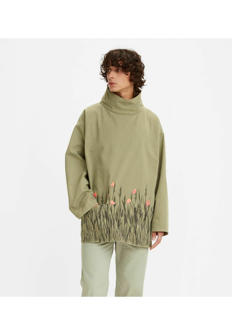  LVC FISHERMAN SMOCK HAND DRAWN CAMO GREE - Kurzmantel - Multi