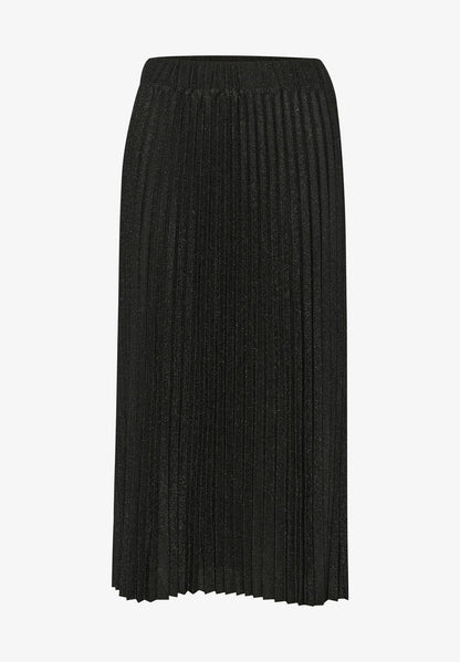 Kaffe KALINDA - A-Linien-Rock - Black W Black Lurex