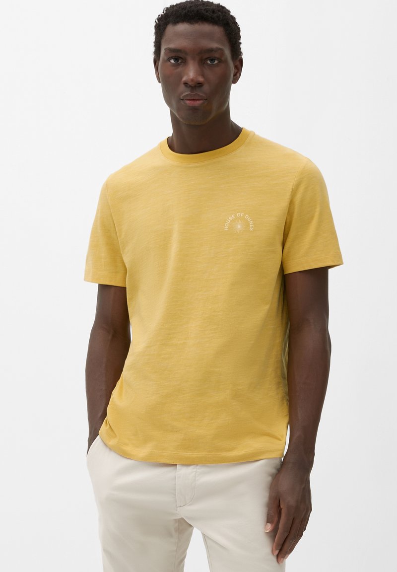 S.Oliver MIT BACKPRINT - T-Shirt Print - Zitrone