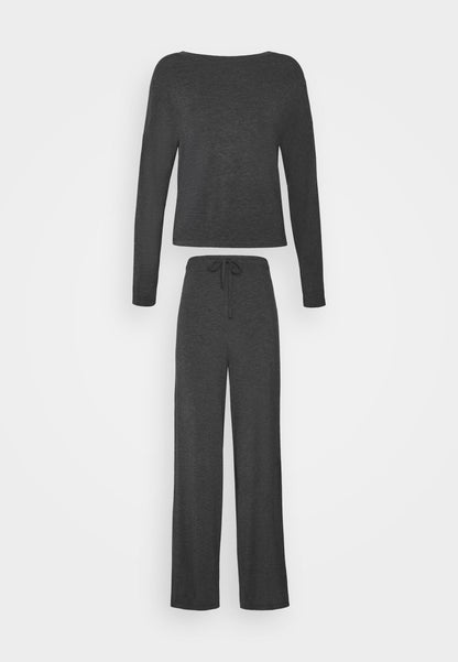 Anna Field WIDE LEG - Pyjama Set - Dark Grey