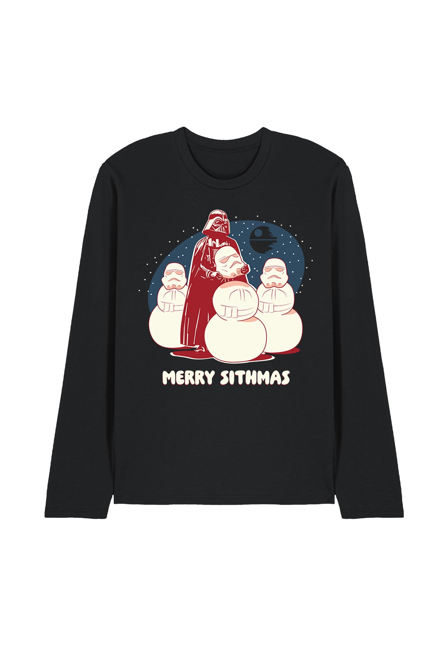  STAR WARS DARTH VADER MERRY SITHMAS CHRISTMAS - Long Sleeved Top - Black