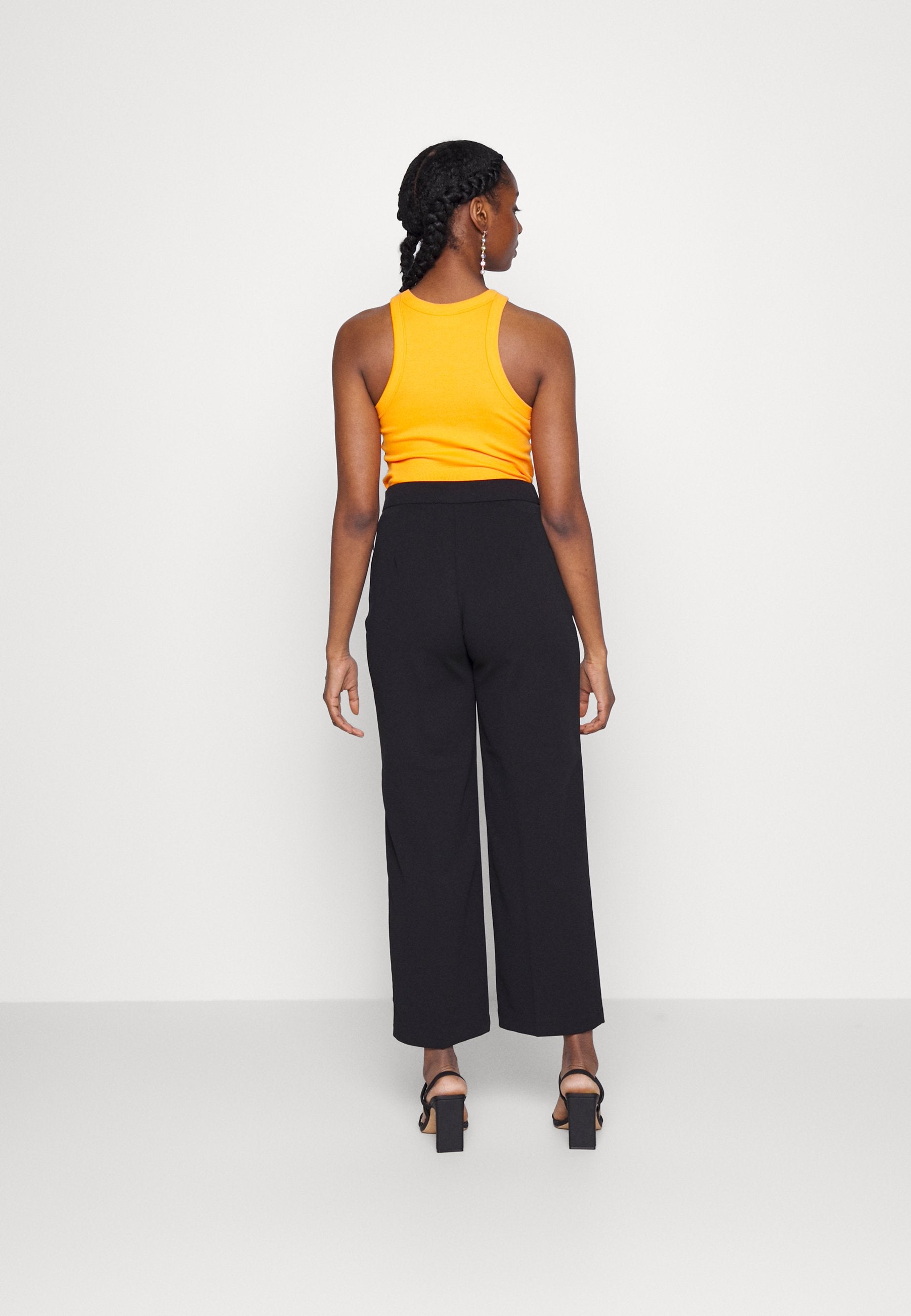 ONLY Petite ONLCAROLINA LONG PANT - Trousers - Black