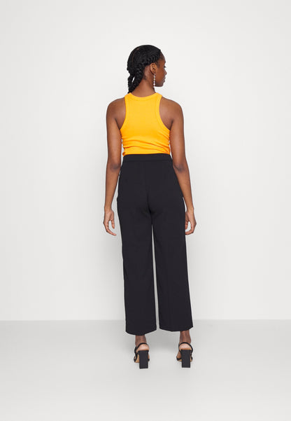 ONLY Petite ONLCAROLINA LONG PANT - Trousers - Black
