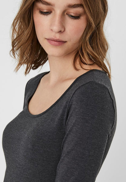 Vero Moda 2 PACK - Langarmshirt - Dark Grey Melange