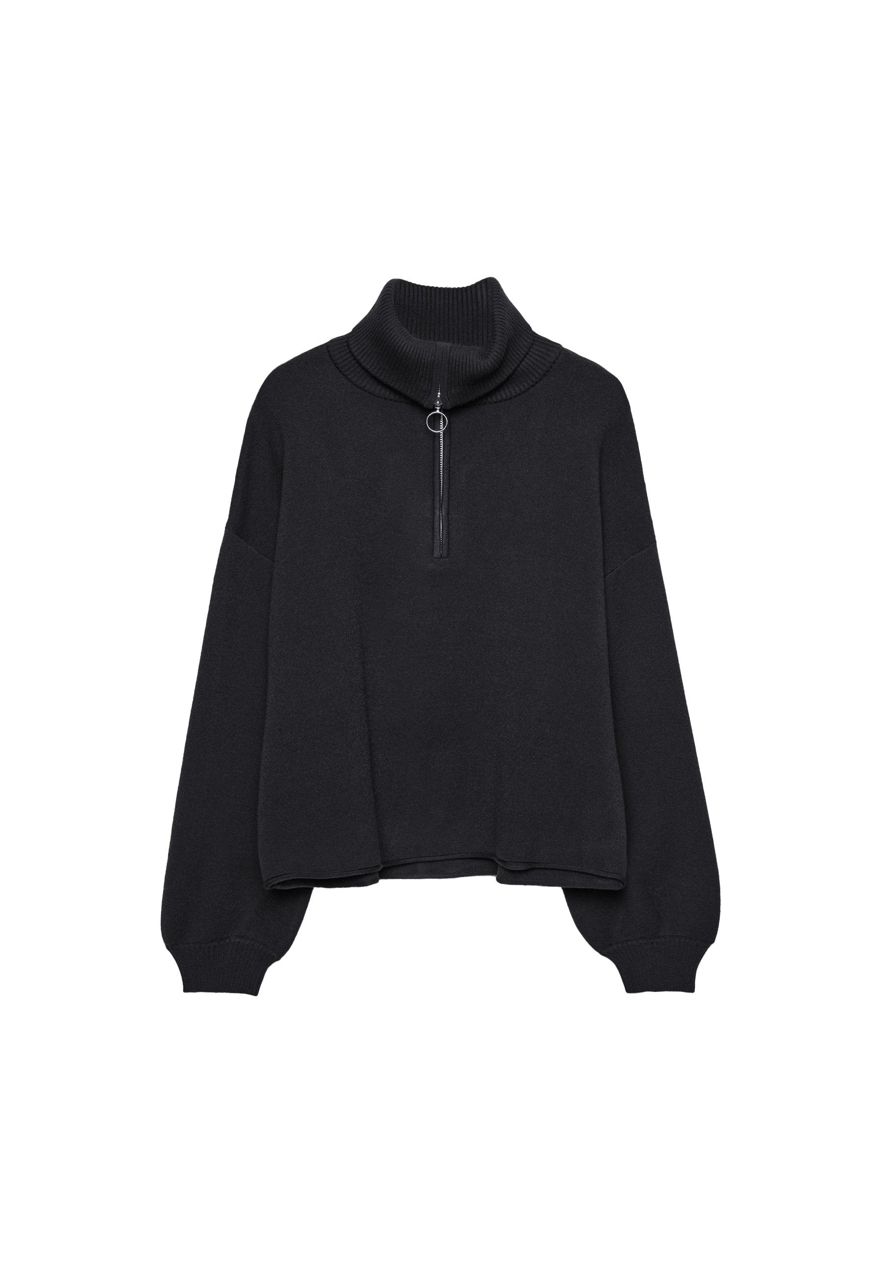 Stradivarius WITH ZIP - Jumper - Green