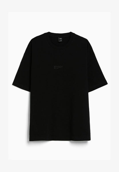 BERSHKA SHORT SLEEVE - T-Shirt Print - Black