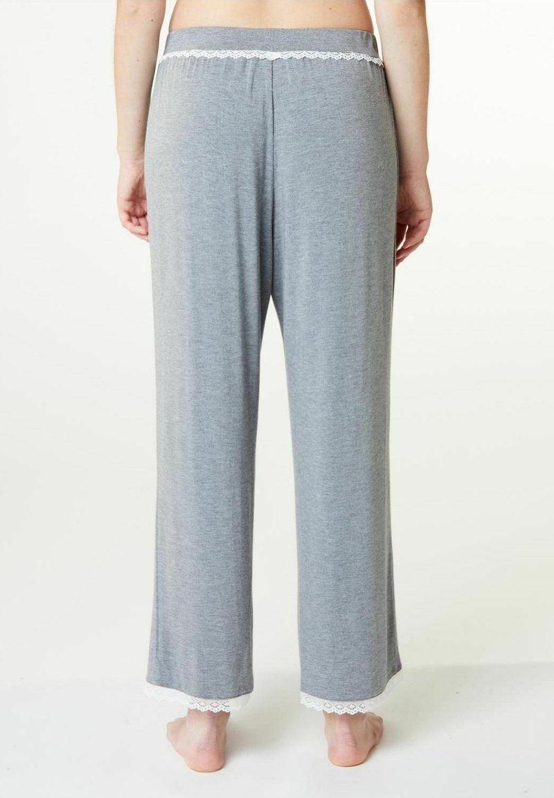  JASMIN - Nachtwäsche Hose - Grey Melange