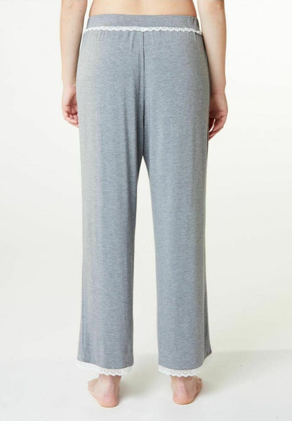  JASMIN - Nachtwäsche Hose - Grey Melange
