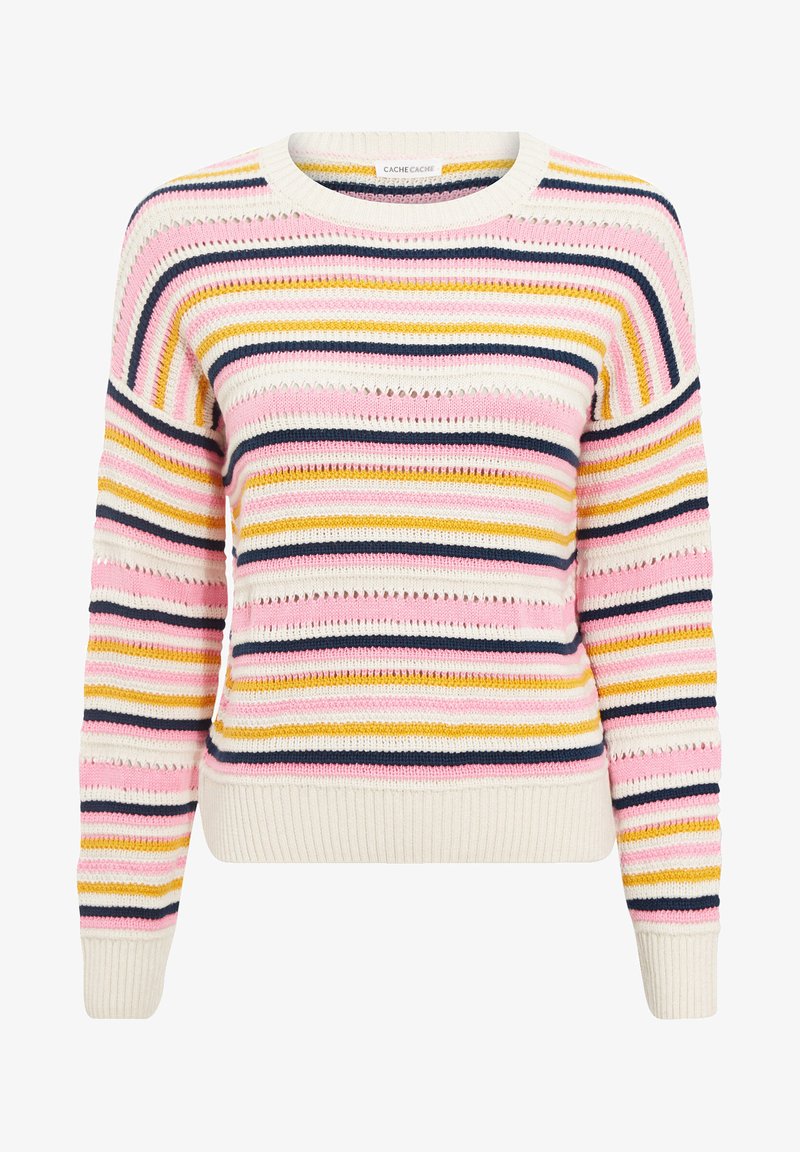  MIT RUNDHALSAUSSCHNITT - Strickpullover - Rose Vif