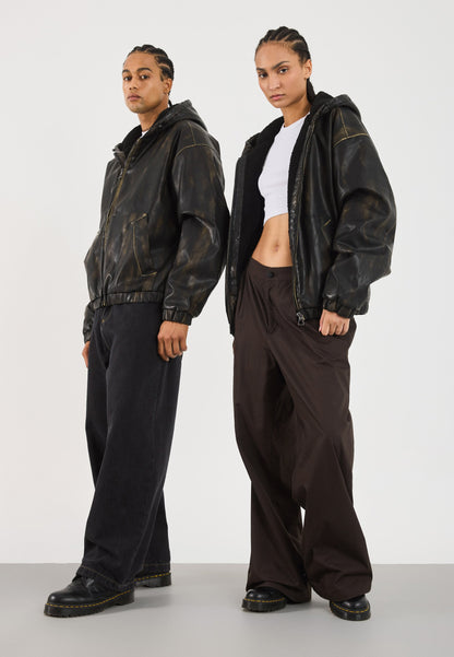 YOURTURN UNISEX - Faux Leather Jacket