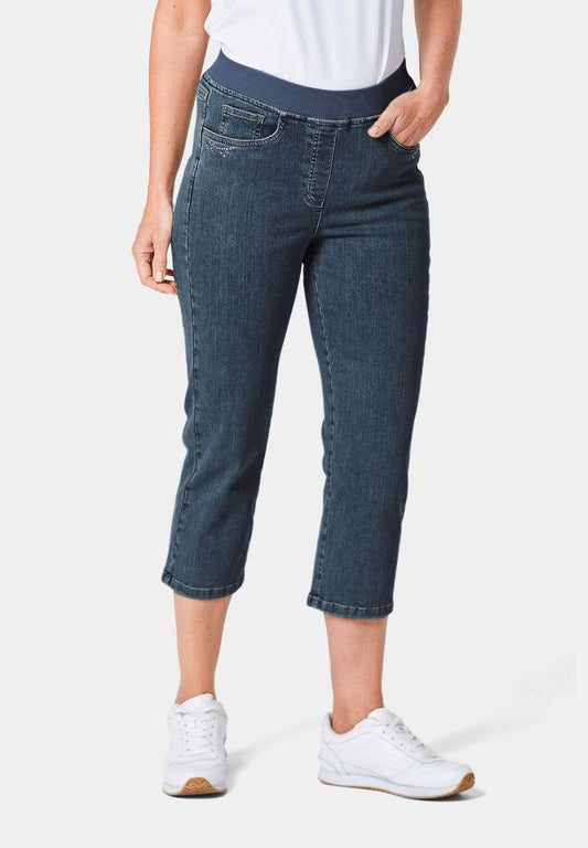 GOLDNER Jeans Skinny Fit - Dunkelblau