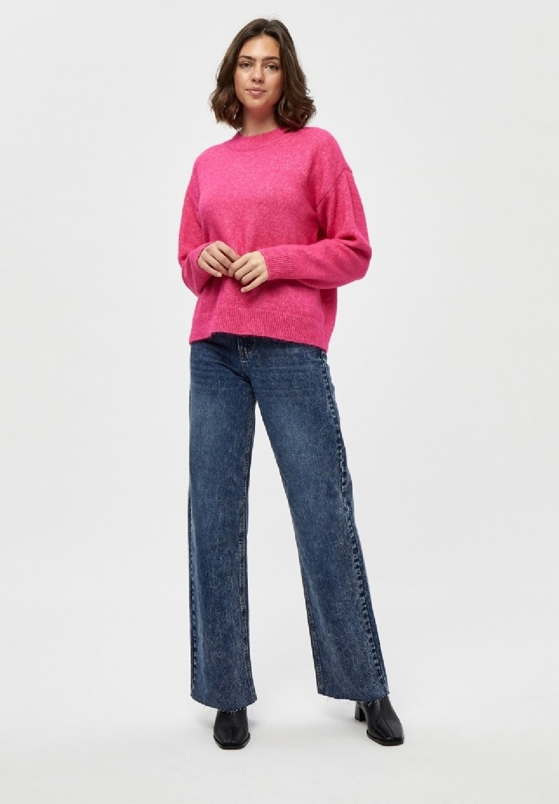DESIRES GEA O-NECK - Strickpullover - Fuchsia Purple