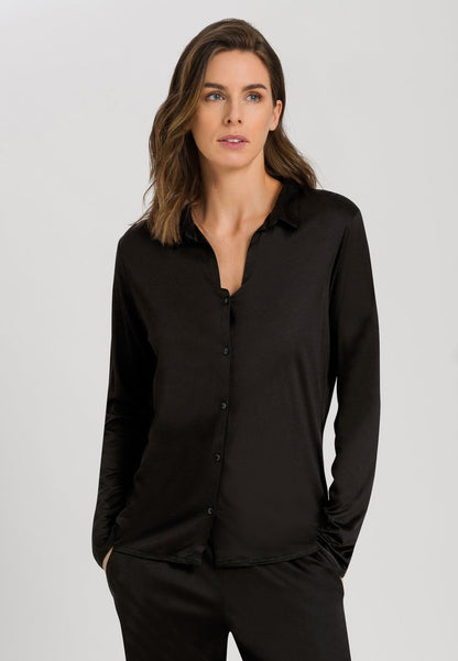 HANRO GRAND CENTRAL - Nachtwäsche Shirt - Black Beauty