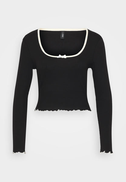 ONLY Petite ONLLAILA - Long Sleeved Top - Birch/black