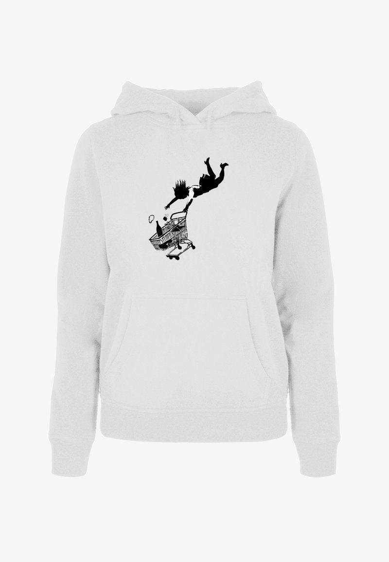  SHOP TILL YOU DROP - Kapuzenpullover - White