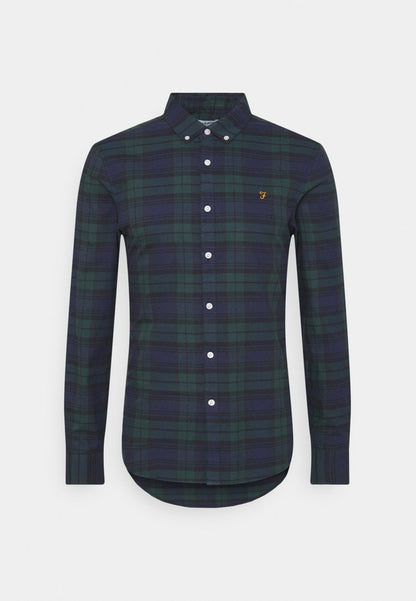 Farah BREWER CHECK LS BD - Hemd - Woodland Pine