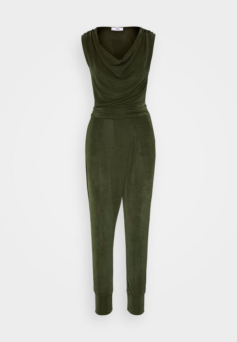 Wal G RONNY SLOUGH NECK - Jumpsuit - Olive Green