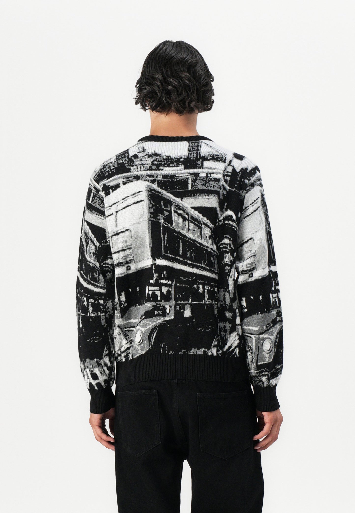 HUF WORLDWIDE COMMUTER SWEATER UNISEX - Jumper - Black