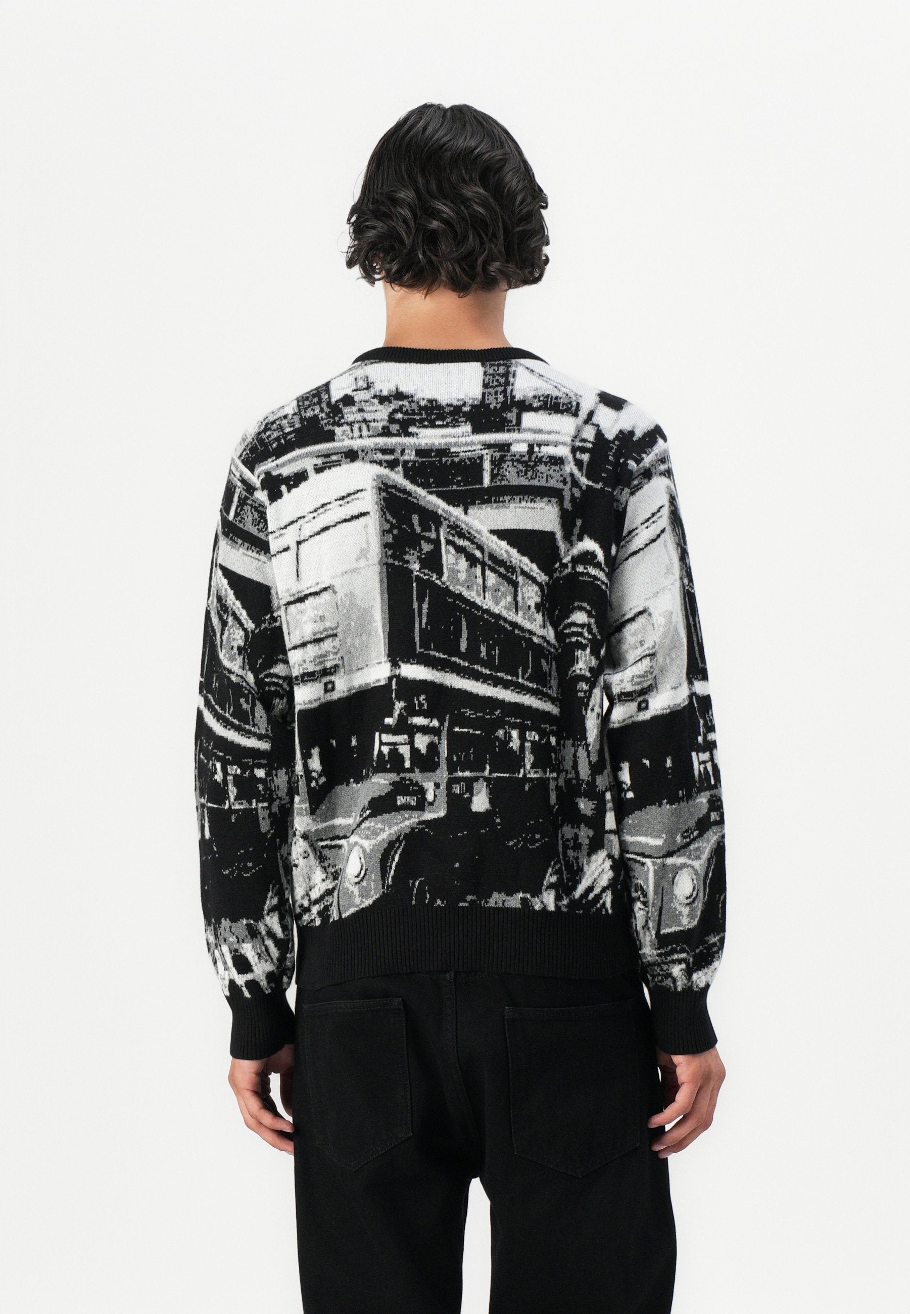 HUF WORLDWIDE COMMUTER SWEATER UNISEX - Jumper - Black