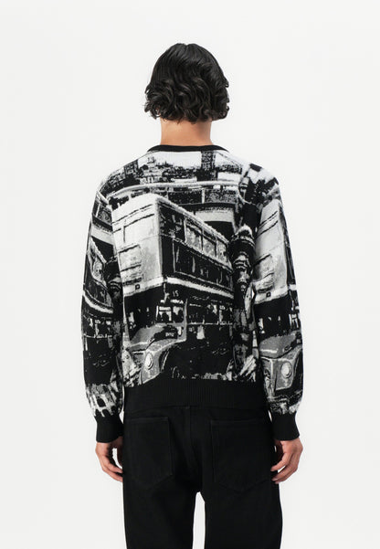 HUF WORLDWIDE COMMUTER SWEATER UNISEX - Jumper - Black