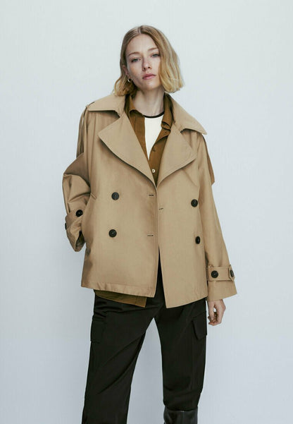 Massimo Dutti BUTTONED - Leichte Jacke - Camel