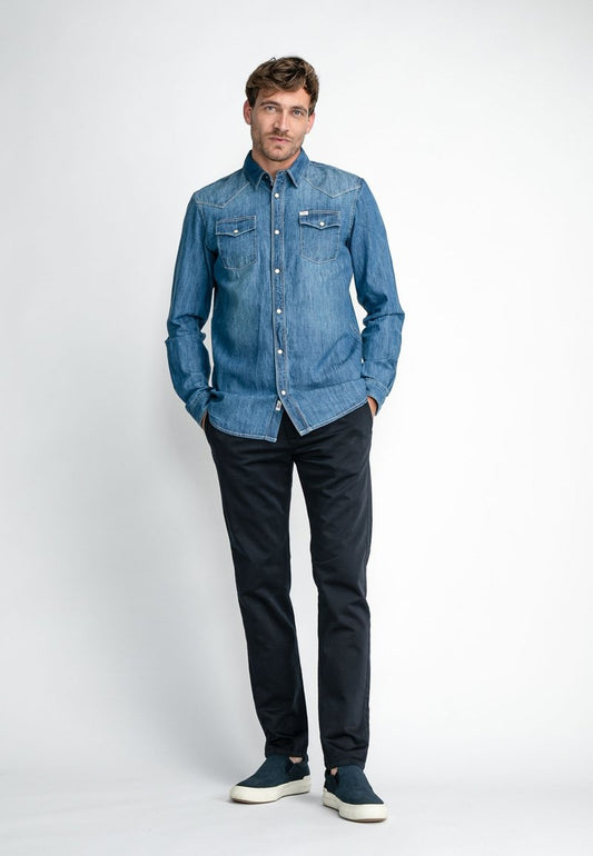 Petrol Industries Hemd - Light Indigo
