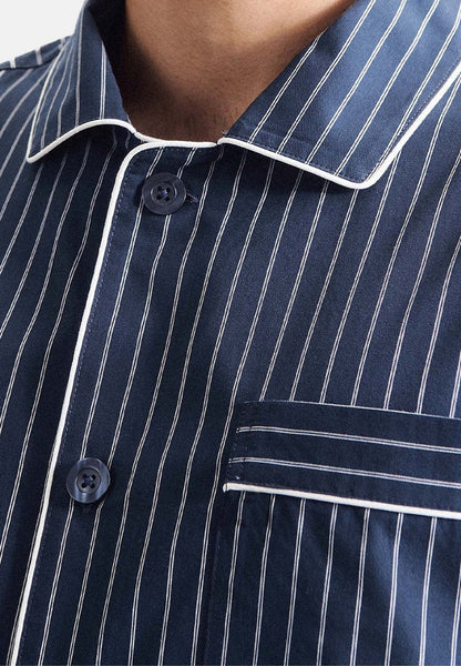 Seidensticker BASIC - Nachtwäsche Set - Navy Check
