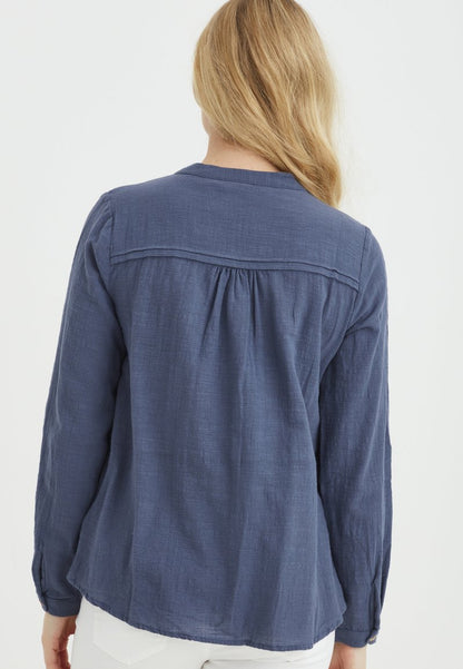 Fransa Hemdbluse - Vintage Indigo