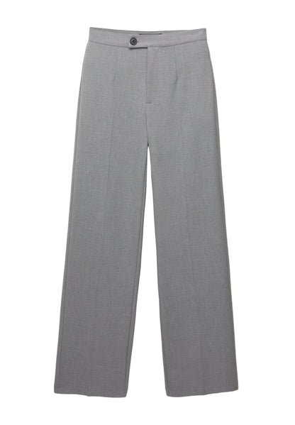PULL & BEAR STRAIGHT-LEG DARTED -SMART - Trousers - Grey
