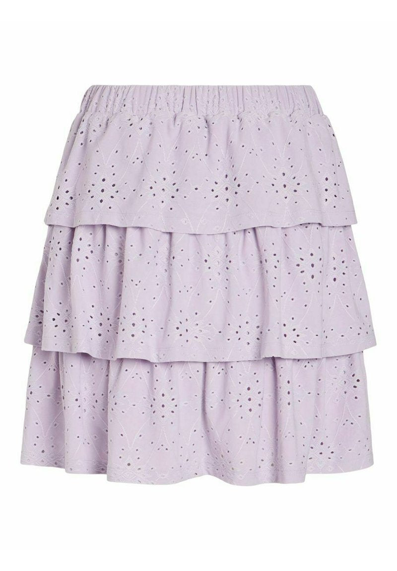 Vila VIKAWA HW SHORT - A-Linien-Rock - Pastel Lilac