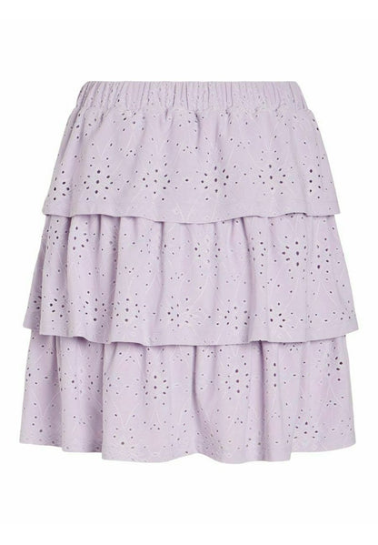 Vila VIKAWA HW SHORT - A-Linien-Rock - Pastel Lilac