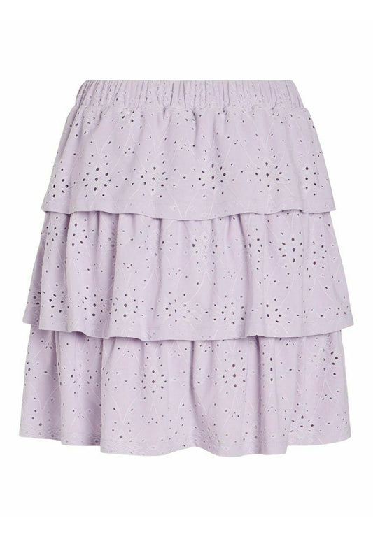 Vila VIKAWA HW SHORT - A-Linien-Rock - Pastel Lilac